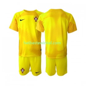 Portugal Voetbalshirts Doelman Kind Uit WK 2022